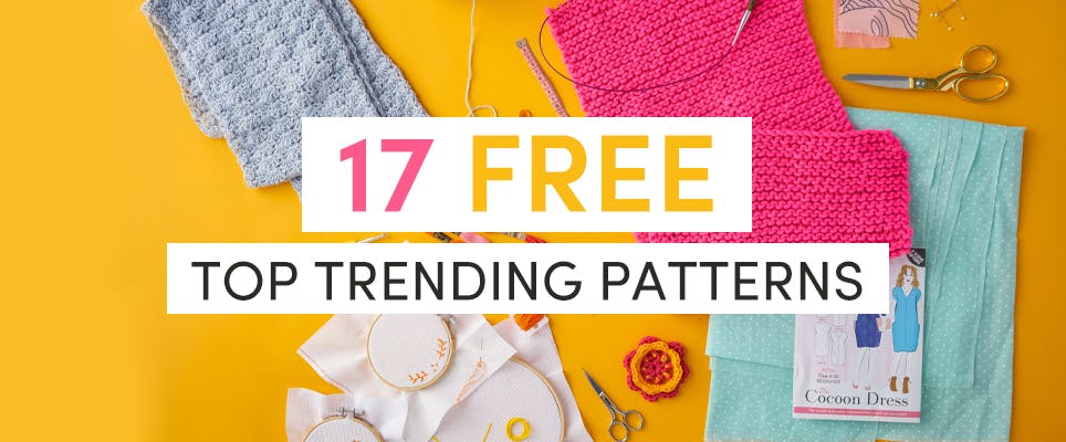 17 FREE top trending patterns to knit!