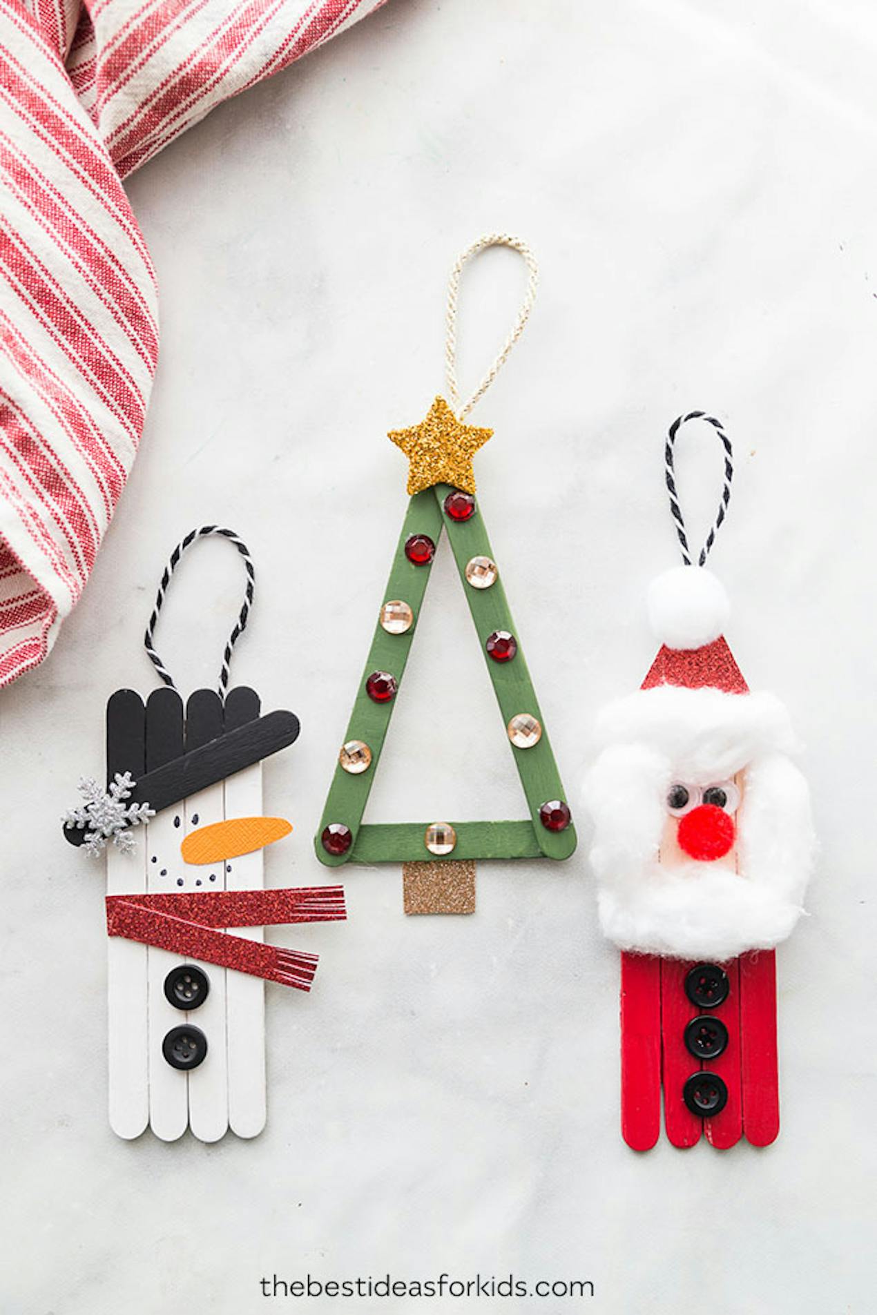 Popsicle stitch Christmas Crafts