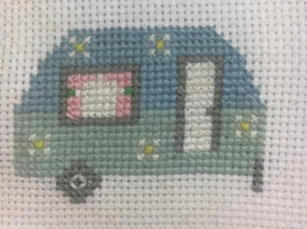 Caravan cross-stitch