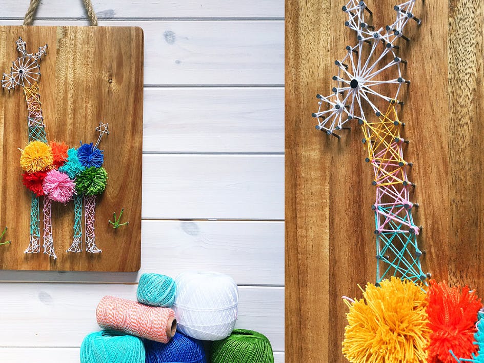 Guide to nail string art + free llama pattern!