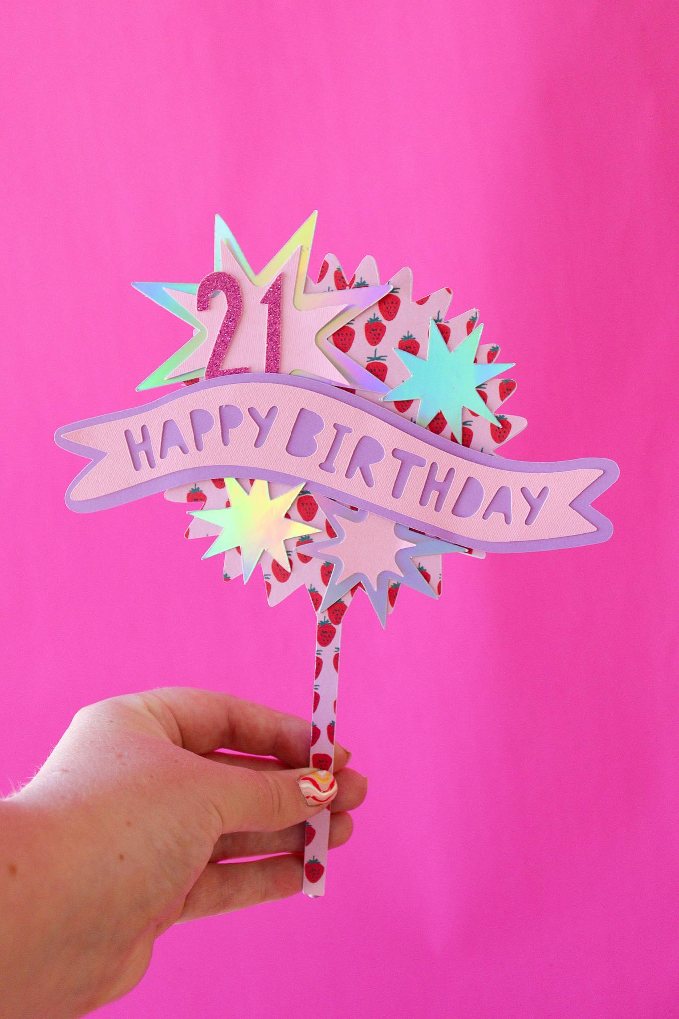 How to Make Cake Toppers with Cricut LoveCrafts
