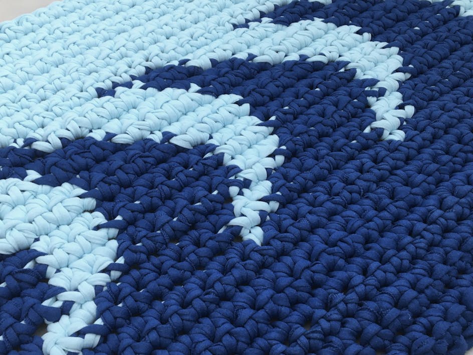 How to crochet a Waves Bathmat by Chloe Bailey