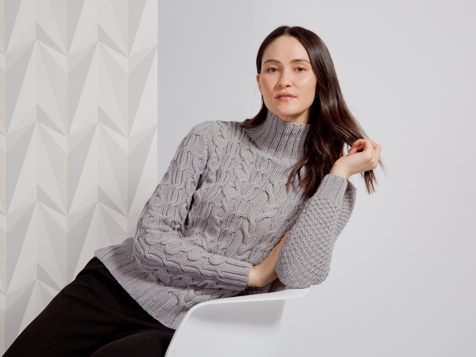 Vandra Jumper from MillaMia Abstract Cables collection