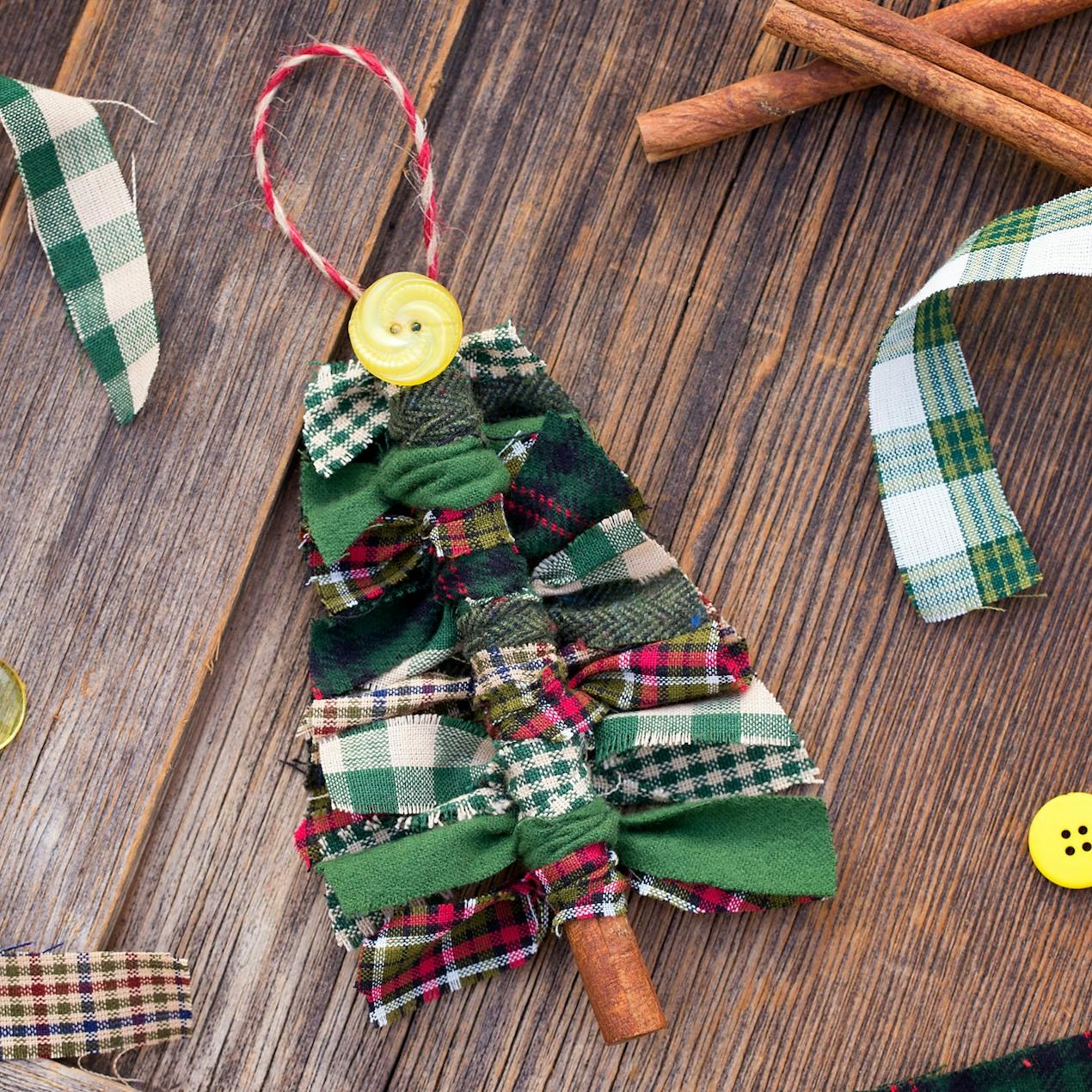 Tree ornament fabric