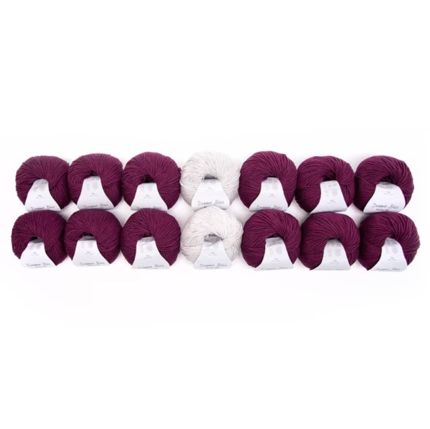 Winter’s Tale - a rich Berry and White cosy combo