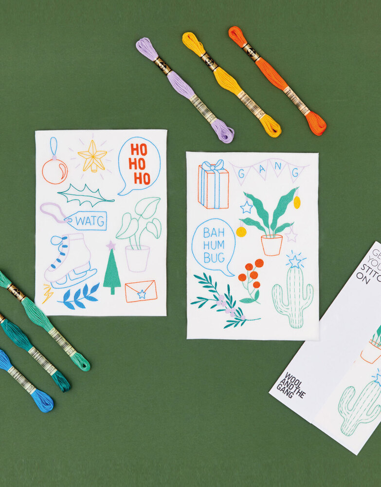 Sticksets mit Weihnachtsmotiv