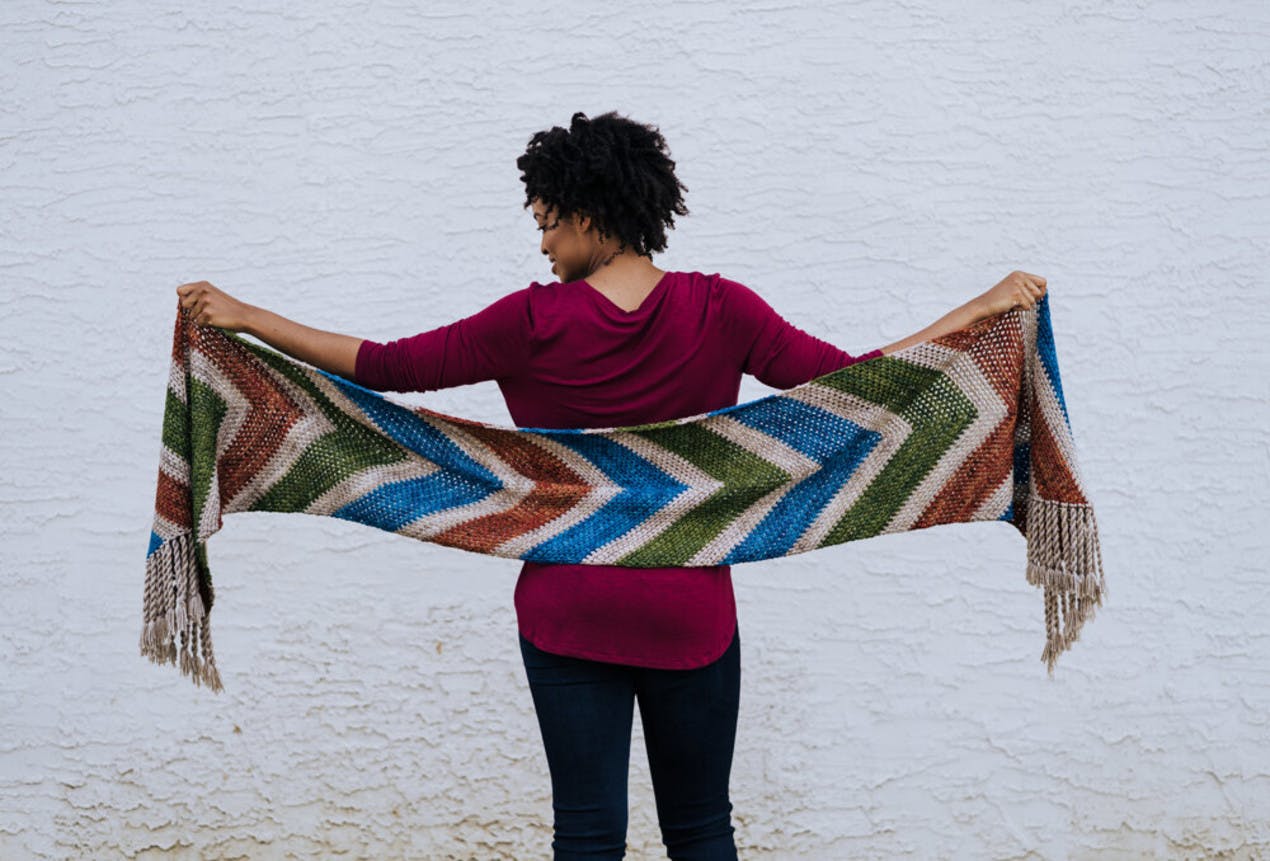 Idle Wanderer shawl knitting pattern