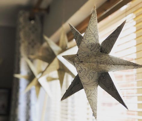 Big paper stars by Kirstin Young