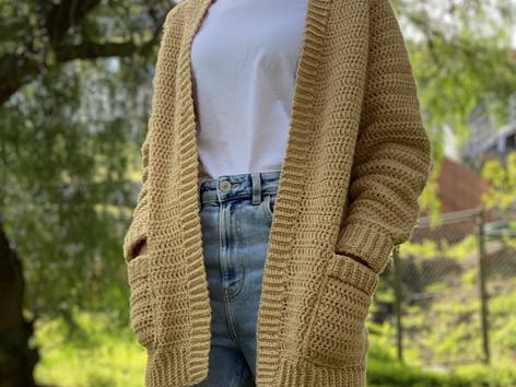 How to crochet a cardigan