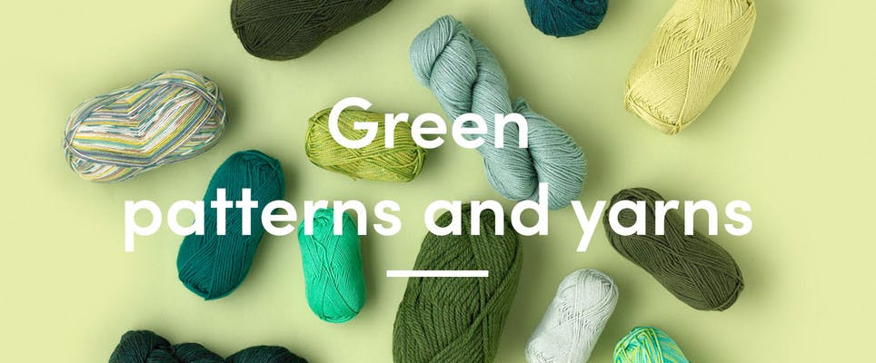 Knitting in green - from deep forest to emerald and jade