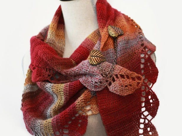 Autumn Leaves Shawl