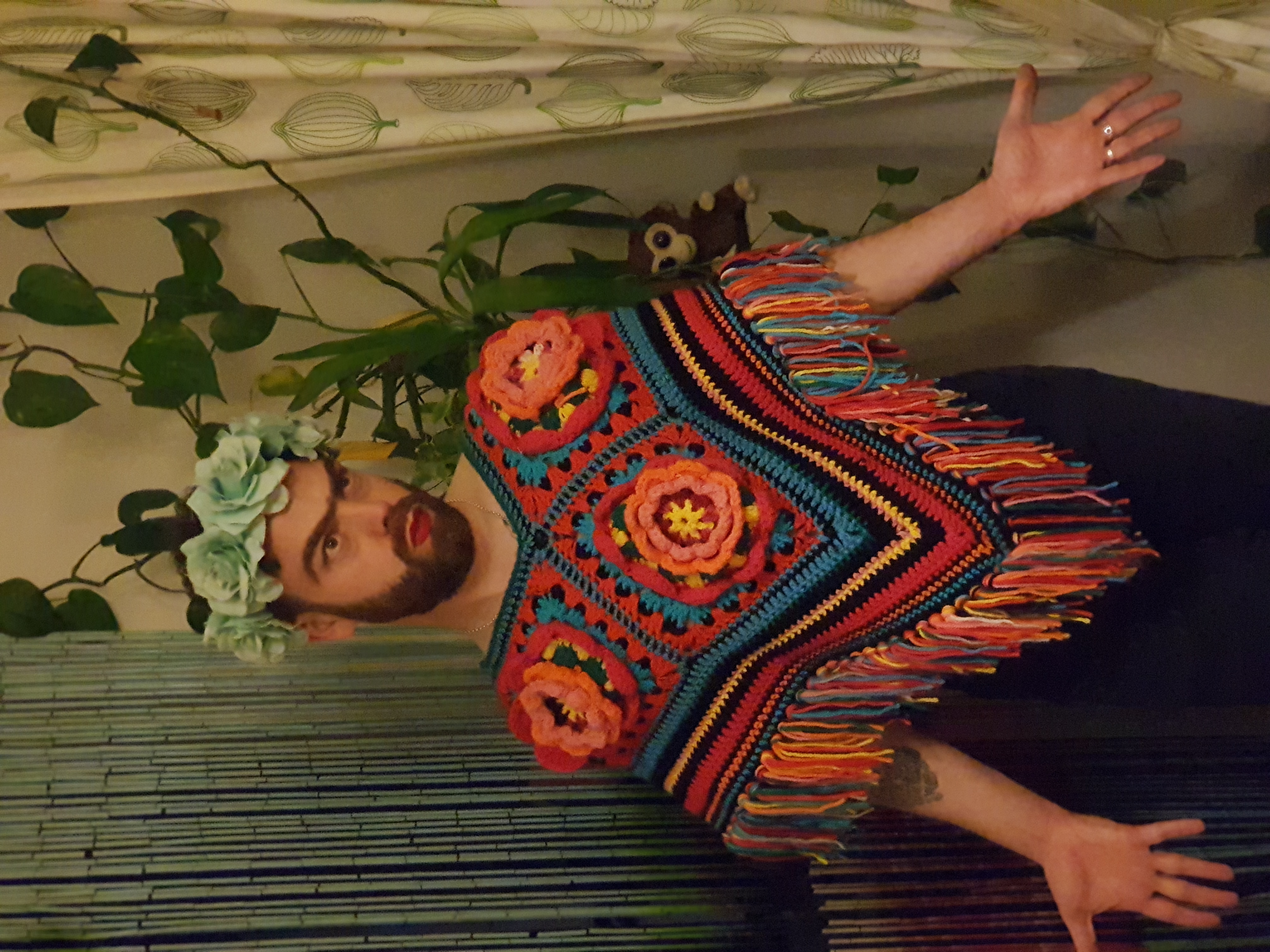 Simone's Flower Patch Poncho