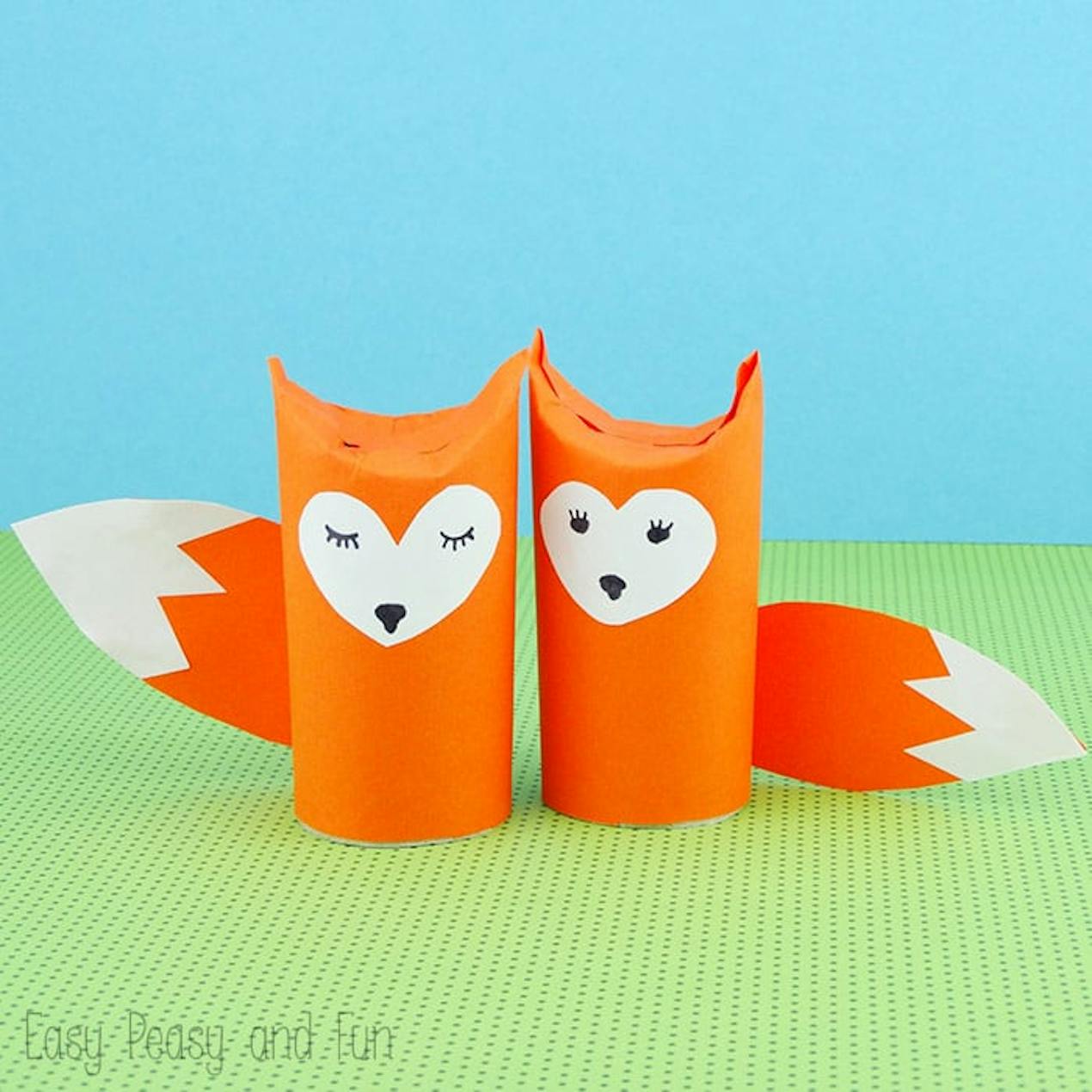 Fox toilet roll paper crafts
